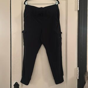 All in Motion - black cargo joggers